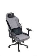 כיסא עבודה וגיימינג יוקרתי מבד דגם ALPINE צבע אפור ושחור - במחיר מיוחד