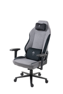 כיסא עבודה וגיימינג יוקרתי מבד דגם ALPINE צבע אפור ושחור - במחיר מיוחד