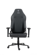 כיסא עבודה וגיימינג יוקרתי דמוי עור דגם ALPINE צבע שחור - במחיר מיוחד