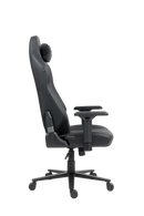 כיסא עבודה וגיימינג יוקרתי דמוי עור דגם ALPINE צבע שחור - במחיר מיוחד