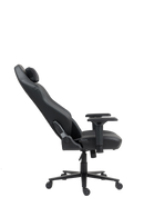 כיסא עבודה וגיימינג יוקרתי דמוי עור דגם ALPINE צבע שחור - במחיר מיוחד