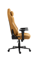 כיסא עבודה וגיימינג יוקרתי דמוי עור דגם ALPINE צבע חום - במחיר מיוחד