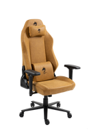 כיסא עבודה וגיימינג יוקרתי דמוי עור דגם ALPINE צבע חום - במחיר מיוחד