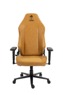 כיסא עבודה וגיימינג יוקרתי דמוי עור דגם ALPINE צבע חום - במחיר מיוחד