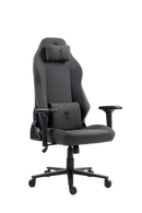 כיסא עבודה וגיימינג יוקרתי מבד דגם ALPINE צבע אפור כהה - במחיר מיוחד