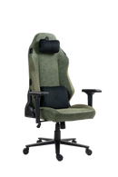 כיסא עבודה וגיימינג יוקרתי דמוי עור דגם ALPINE ירוק צבאי - במחיר מיוחד