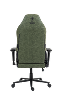 כיסא עבודה וגיימינג יוקרתי דמוי עור דגם ALPINE ירוק צבאי - במחיר מיוחד