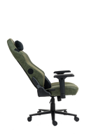כיסא עבודה וגיימינג יוקרתי דמוי עור דגם ALPINE ירוק צבאי - במחיר מיוחד