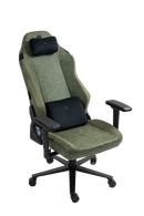 כיסא עבודה וגיימינג יוקרתי דמוי עור דגם ALPINE ירוק צבאי - במחיר מיוחד