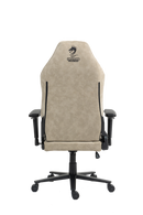 כיסא עבודה וגיימינג יוקרתי דמוי עור דגם ALPINE צבע בז' - במחיר מיוחד