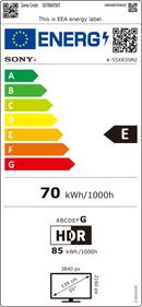 טלוויזיה SONY | BRAVIA 3II TRUE RGB| מעבד XR ‏| LCD | ‏4K Ultra HD | HDR