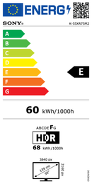 טלוויזיה SONY | BRAVIA 7 7M2 TRUE RGB| מעבד XR ‏| LCD | ‏4K Ultra HD | HDR