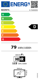 טלוויזיה SONY | BRAVIA 9M2 TRUE RGB | מעבד XR ‏| LCD | ‏4K Ultra HD | HDR