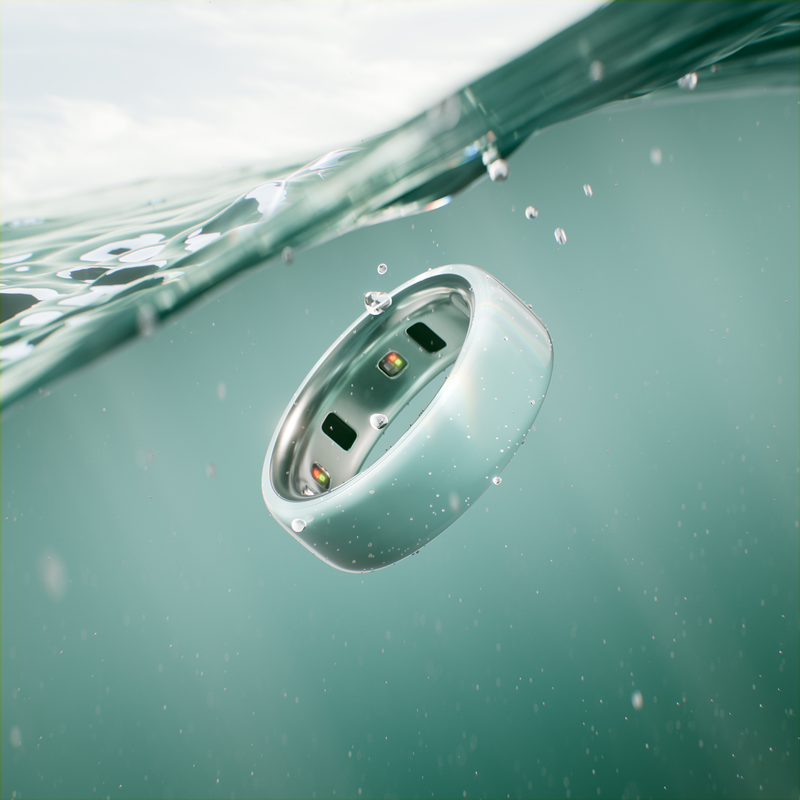 טבעת חכמה OURA RING 4 Ceramic - צבע  Tide