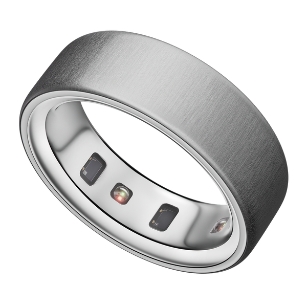 טבעת OURA RING 4 - צבע כסף מוברש - Brushed Silver
