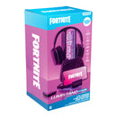 מעמד עם תאורת LED Fortnite  3 ב- 1 אוזניות סלולר עם בקר
