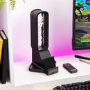 מעמד עם תאורת LED Fortnite  3 ב- 1 אוזניות סלולר עם בקר
