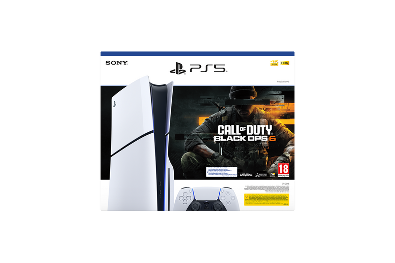 PlayStation®5  - קונסולה בלו-ריי + קוד למשחק  Call of Duty®: Black Ops 6  - משלוח חינם