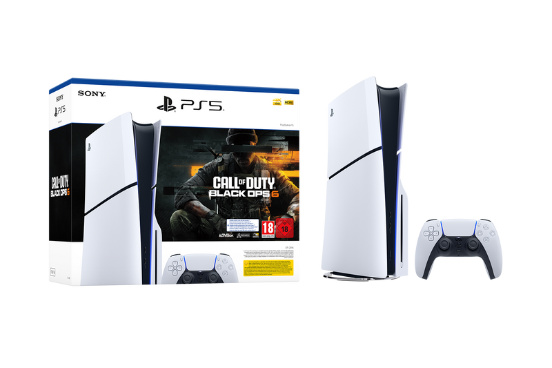 PlayStation®5  - קונסולה בלו-ריי + קוד למשחק  Call of Duty®: Black Ops 6  - משלוח חינם
