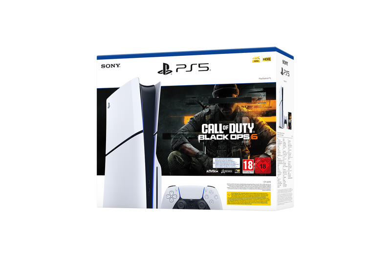 PlayStation®5  - קונסולה בלו-ריי + קוד למשחק  Call of Duty®: Black Ops 6  - משלוח חינם