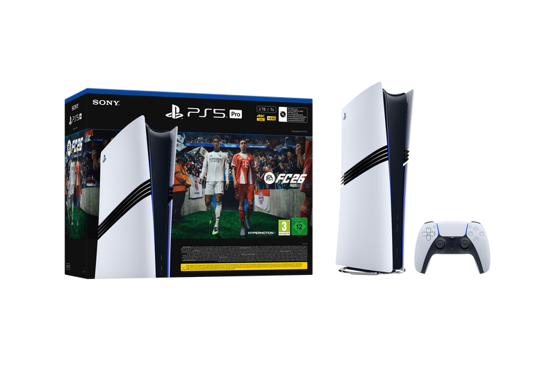 PlayStation®5 - קונסולה PRO + קוד למשחק  EA FC 26 - משלוח חינם