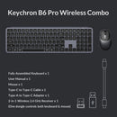קומבו מקלדת עכבר Keychron -B6