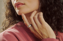 טבעת חכמה OURA RING 5 - צבע כסף מוברש - Brushed Silver