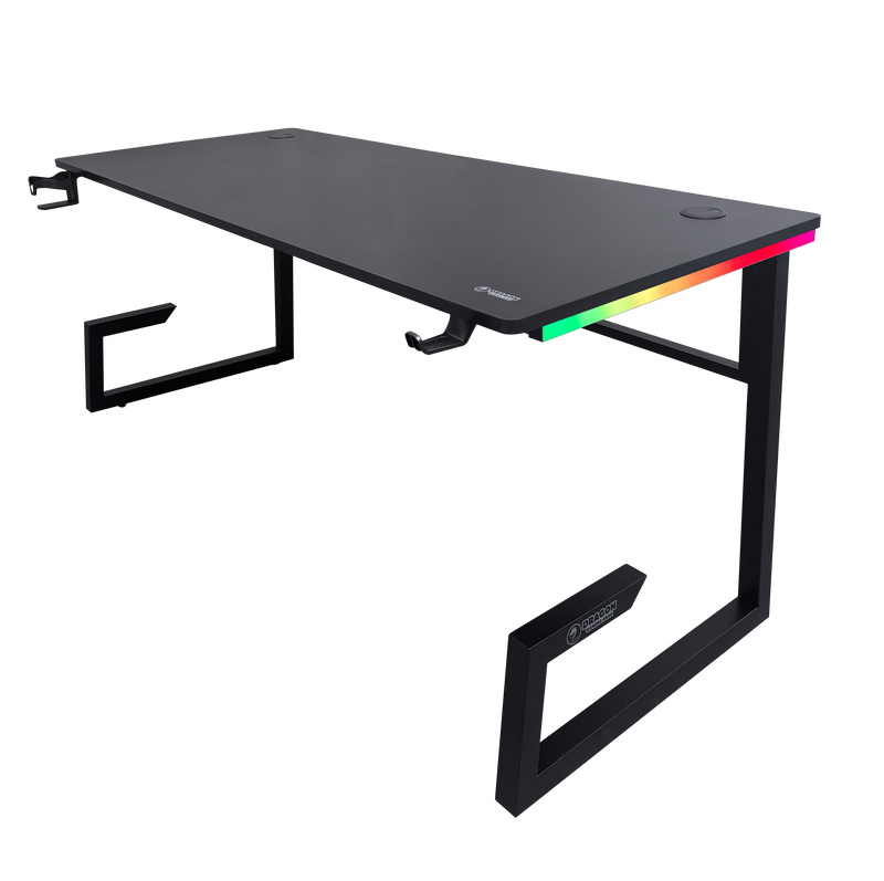 DRAGON שולחן גיימינג תאורת RGB אורך 160 ס"מ דגם TG צבע שחור משלוח חינם