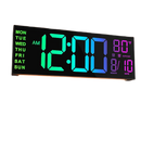 שעון קיר דיגיטלי + שלט - תאורת GPDRA-DCRGB -RGB