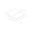 כיריים אינדוקציה משולבות קולט אדים NIKOLA FIT 60