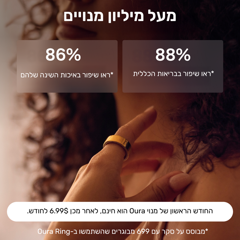 טבעת OURA RING 4 - צבע זהב - Gold