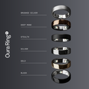 טבעת חכמה OURA RING 5 - צבע שחור מוברש - Stealth