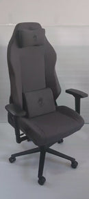 כיסא עבודה וגיימינג יוקרתי מבד דגם ALPINE צבע אפור כהה - משלוח חינם