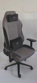 כיסא עבודה וגיימינג יוקרתי מבד דגם ALPINE צבע אפור ושחור - במחיר מיוחד