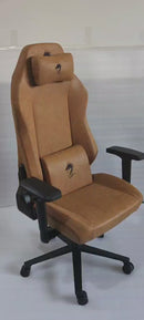 כיסא עבודה וגיימינג יוקרתי דמוי עור דגם ALPINE צבע חום - במחיר מיוחד