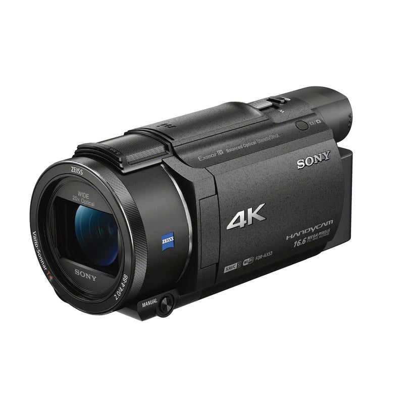 מצלמת וידאו 4K FDR-AX53B זווית