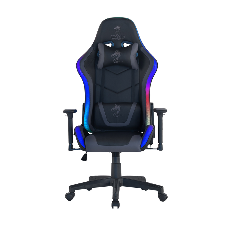 DRAGON SPACE כיסא גיימינג עם עם תאורת RGB שחור פרונט