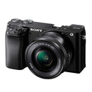 מצלמת סטילס דיגיטאלית מסדרת אלפא ILCE6100LB פרונט צד