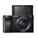 מצלמת סטילס דיגיטאלית מסדרת אלפא ILCE6100LB פרונט צג