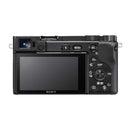 מצלמת סטילס דיגיטאלית מסדרת אלפא ILCE6100LB צד צג